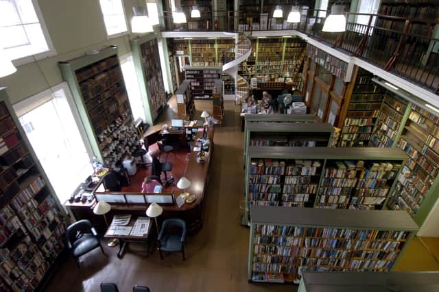 Inside The Leeds Library on Commercial Street in the city centre. PIC: James Hardisty