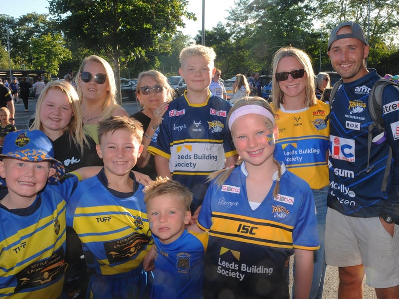 Rhinos fans at Friday's game against Toulouse Olympique.
