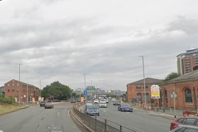 Telecoms bosses want to put up the 5G mast on the A58 Wellington Road, on the edge of Leeds city centre. Picture: Google