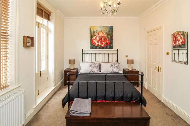 One of the charming double bedrooms within the character property.