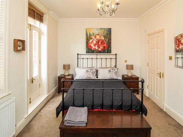 One of the charming double bedrooms within the character property.