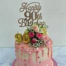 90th birthday celebration cake