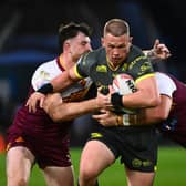 Tom Holroyd had a stroing game for Leeds Rhinos against Huddersfield Giants. Picture by Olly Hassell/SWpix.com.