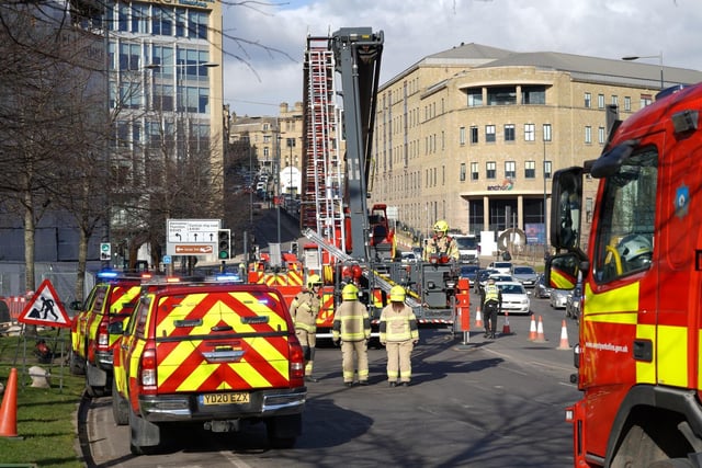 West Yorkshire Fire and Rescue Service were called to a fire at the former Bradford Odeon cinema, Thornton Road, at 10.40am on Friday