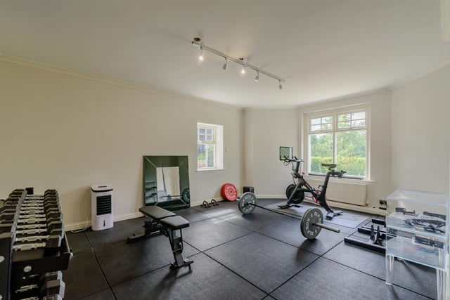 There's ample space for a home gym, for those who like to keep fit.