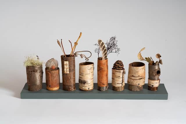 Jane Bevan Bark collectors pots Picture -Chris-Webb-photography