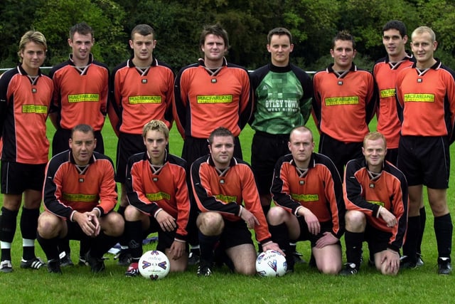 Otley Town pictured in September 2003. Back row, from left, are Sam Dexter, Terry Pearson, Joe Lunn, Lee Grice, Graham Bentley, Ben Hawley, Paul North, Andrew Redman. Front row, from left are Ian Wolfenden, Lee Conan, Graham Hutchinson, Anthony Gilmartin and Steve Boddy.