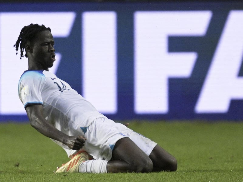With few fit and available central midfield options, Gyabi alongside Ampadu in a double-pivot appears the most suitable pairing for Saturday's game. It'll be a major test for the youngster but one which if he comes through unscathed, could foretell a big season at Elland Road. (Photo by JUAN MABROMATA/AFP via Getty Images)