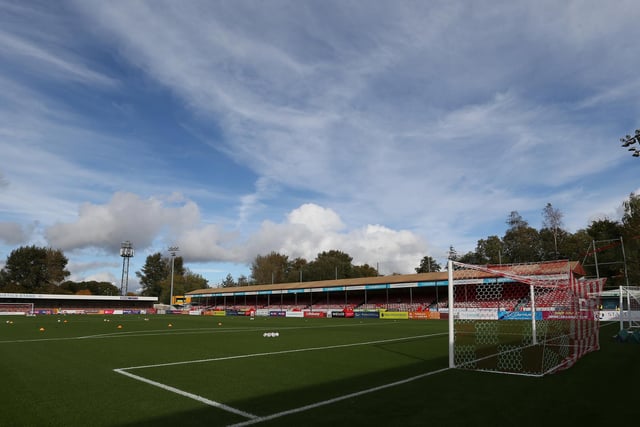 Cryptocurrency traders WAGMI United completed their controversial purchase of the Sussex club last year. The team remain in League Two despite flirting with relegation to the National League last season. (Photo by Steve Bardens/Getty Images)