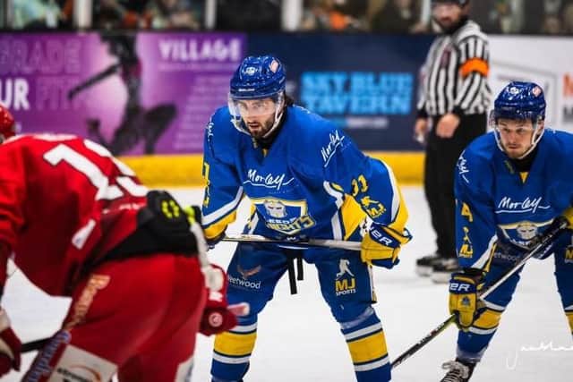 STRIKE THREE: Jake Witkowski produced a stunning finish to make it 3-0 to Leeds Knights inside 10 minutes at the SkyDome Arena in Coventry. Picture: Jacob Lowe/Knights Media.