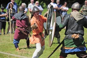 The Volsung Vikings of 805 AD do battle at Lotherton Hall.