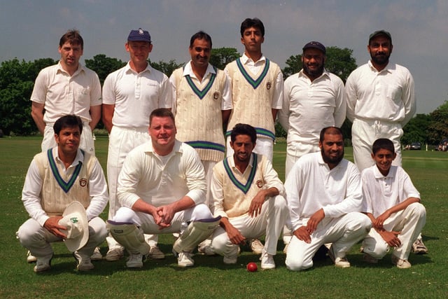 Gildersome CC who played in Division 1of the Central Yorkshire League pictured in May 1997.  Back row, from left, are Paul Pearson, Richard Empsall, Mohammed Javed, Ridwan Patel, Iqbal Ebrahim and Hanif Mansoor. Front row, from left, are Liaqat Ali, Wayne Blackburn, Yakub Valli (captain) Iqbal Patel and Akber Valli.