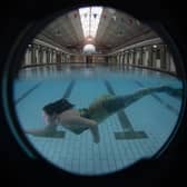 Bramley Bath was opened as a public bath in 1904. Fast forward to 2023 and Lucy Meredith, a member of the Bramley Mermaids Club, swims in the baths.