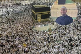 Adam Jalil won a pilgrimage package to Mecca at a charity event in Leeds (Main image: AP Photo/Dar Yasin)