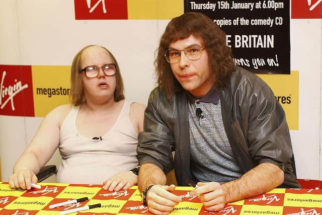 Matt Lucas (L) and David Walliams in character as Lou and Andy from Little Britain (Photo: Steve Finn/Getty Images)