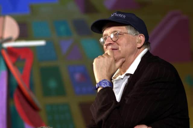 David Hockney pictured at Salts Mill. 