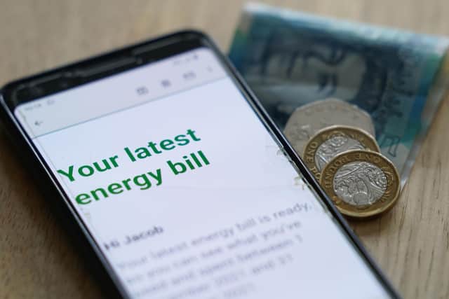 The cost of household bills and mortgage payments for a typical family will rocket next month without government intervention. Picture: Jacob King/PA Wire