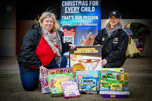 Cash for Kids manager Lisa Sullivan and charity fundraising executive Hannah Clark have announced the grand total of their Mission Christmas campaign 2023 (Photo by Tony Johnson/Yorkshire Evening Post)