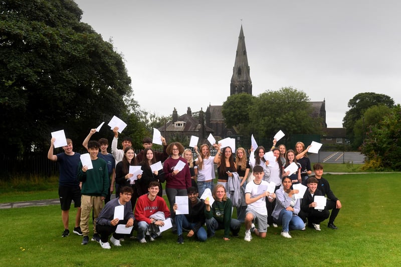 Year 11 students at at Horsforth school were thrilled to be tearing open their results envelopes this morning as it revealed yet another year of outstanding results.