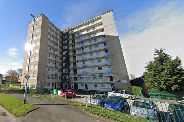 West Yorkshire Police were called to a property in Brooklands Towers, Seacroft, shortly before midday on Wednesday (Photo: Google)