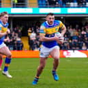 Jake Connor, right, has made impressed St Helens coach Paul Wellens with his form for Leeds Rhinos this year. Picture by Olly Hassell/SWpix.com.