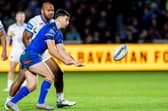 Jack Sinfield gets a pass away for Wakefield Trinity during their Challenge Cup win against his old club Leeds Rhinos in March. Picture by Allan McKenzie/SWpix.com.