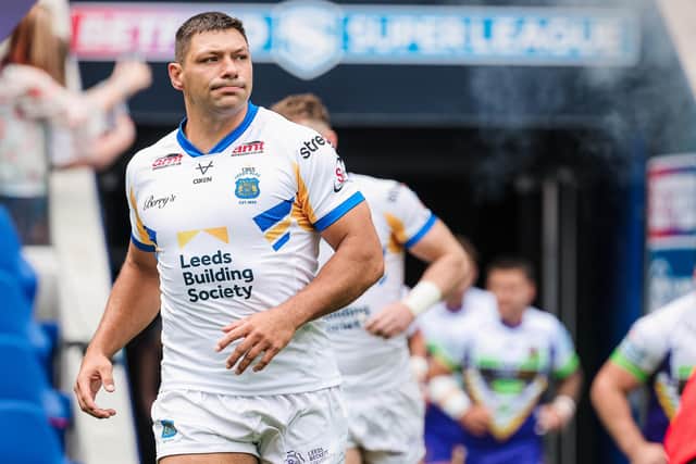 Ryan Hall could be sidelined for between one and four weeks after suffering a foot injury during Leeds Rhinos' Magic Weekend win against Bradford Bulls. Picture by Alex Whitehead/SWpix.com.
