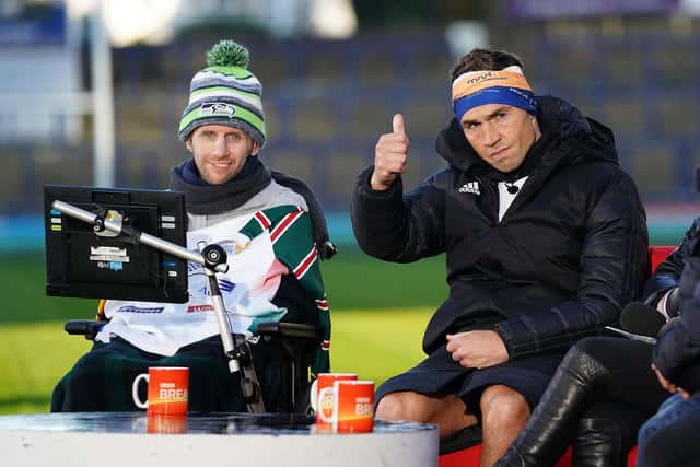 The former Leeds Rhinos scrum-half is now confined to a wheelchair as motor neurone disease takes hold of his body. Picture: PA Wire