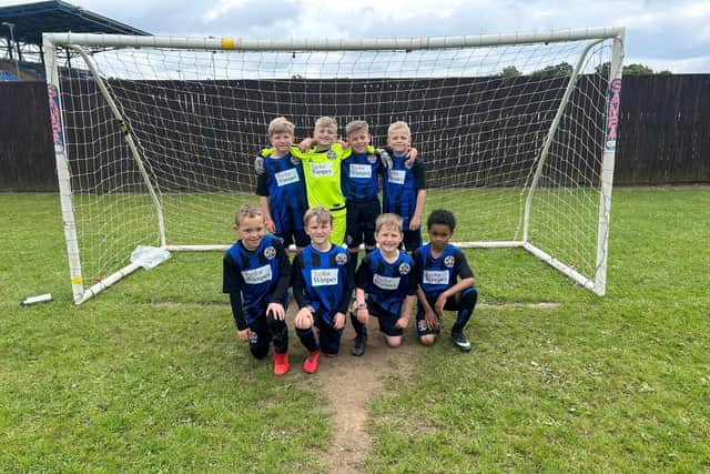 Churwell Lions under-9s in their new Taylor Wimpey-sponsored kit