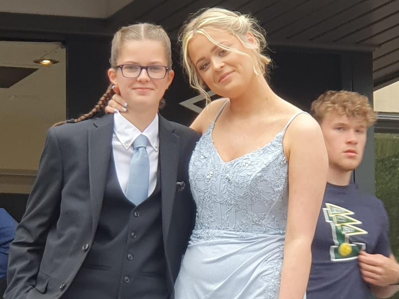 Rachel Harding said: "So proud of my daughter Grace Harding and her partner Mia - true to herself always! Crawshaw Academy Prom 2023!! She rocked that suit!"
