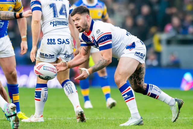 Liam Hood helped Wakefield Trinity to victory at his former club Leeds Rhinos in Super League round one. Picture by Allan McKenzie/SWpix.com.