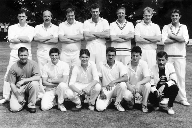Methley CC pictured in July 1991. Back row, from left, are Richard Law, Howard Leach, Neil Clegg, Andrew jarvis, Mick Smart, Mick Waite and Barry Matthewman. Front row, from left, are Steve Denton (scorer), Lee Smith, Steve Bourne, Neil Lockett (captain), David Jones and Alan Wadsworth (manager).