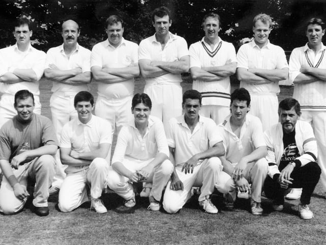 Methley CC pictured in July 1991. Back row, from left, are Richard Law, Howard Leach, Neil Clegg, Andrew jarvis, Mick Smart, Mick Waite and Barry Matthewman. Front row, from left, are Steve Denton (scorer), Lee Smith, Steve Bourne, Neil Lockett (captain), David Jones and Alan Wadsworth (manager).