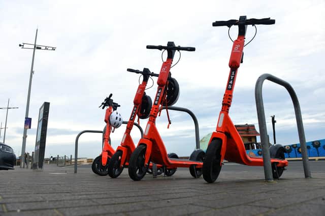 E-scooters are banned from TPE trains.