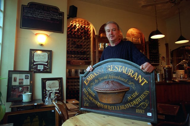 Did you ever enjoy a meal here back in the day? The Embassy restaurant on Roundhay Road. Pictured is owner Richard Wray.