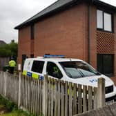 Police remained outside the property on Broadlea Street after armed police had arrested two women.