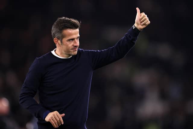 WARM WORDS: For Leeds United, Jesse Marsch and Elland Road from Fulham boss Marco Silva, above. Photo by Ryan Pierse/Getty Images.