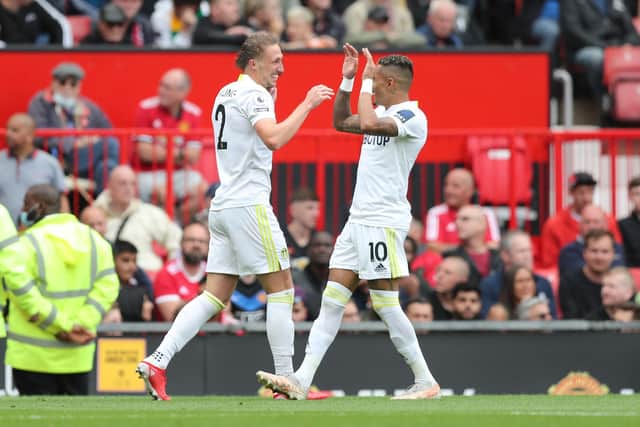 "I thought Leeds had a chance when they made it 1-1, but that was before Mason Greenwood had two of the best touches you will ever see on  the run." (Photo by Alex Morton/Getty Images)