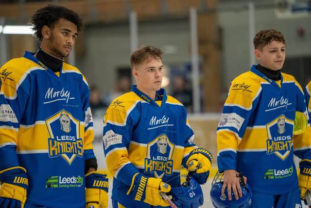 EMERGING TALENT: Leeds Knights coach has never been afraid to give youth its head this season, with teenagers Damarni James (left), Carter Hamill and Finley Bradon (right) all getting opportunities. Picture courtesy of Oliver Portamento.