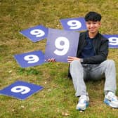 Shaurya, a student at The Grammar School at Leeds, celebrates outstanding GCSE results.
