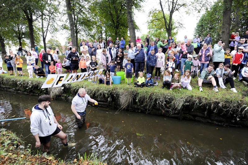 The 2021 duck race was a well attended event