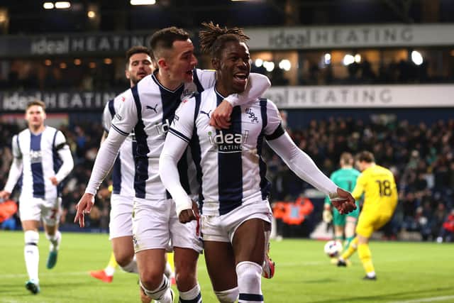 BRING IT ON: The message from West Brom striker Brandon Thomas-Asante, centre, who is relishing the prospect of West Brom's tough start to the season including the clash against Leeds United at Elland Road.