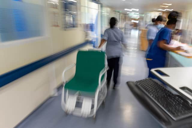 England's hospitals have been hit by hundreds of sewage leaks in the last year, with records detailing patients slipping on water and ceiling tiles falling down have revealed.