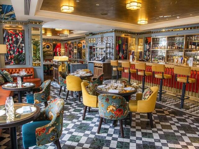 The Ivy in the Victoria Quarter scored 9 for atmosphere, 9 for food, 8 for service and 8 for value.