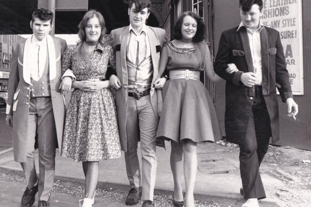 A rock and roll line up. Pictured, from left, are Henry Karasiewicz, Julie Skelton, Nick Kovrlija, Lynda Gedge and Terry Best,