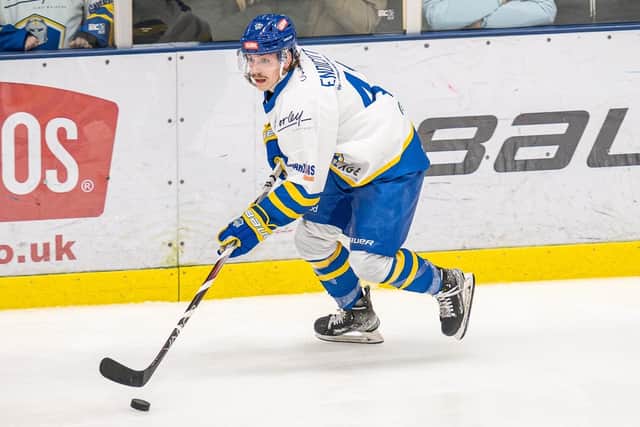 ON TARGET: Oli Endicott scored for Leeds in their 5-1 defeat at Swindon. Picture: Ben Gordon/Knights Media
