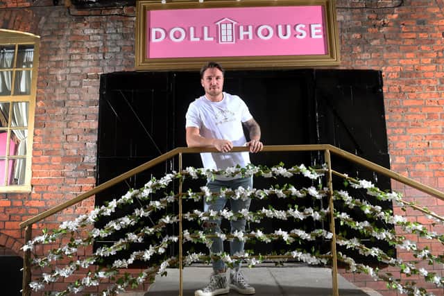 Leeds musician and reality TV star Tom Zanetti pictured outside his bar, Dollhouse. He will join a star-studded line-up to raise money for two charities, the Bradley Lowery Foundation and OSCAR's Paediatric Brain Tumour Charity (PBTC). (Photo by Simon Hulme/National World)