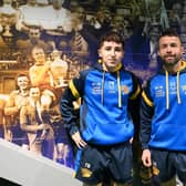 New signing Tally Bryer with Leon Crick, who is interim-coach of Leeds Rhinos' women's side. Picture by Leeds Rhinos.