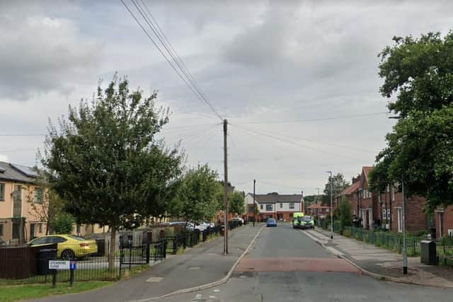 Carden Avenue, Halton, where a 21-year-old man was stabbed during a street robbery (Photo by Google)