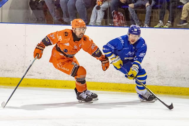 MISSING IN ACTION: Leeds Knights' captain and top points-scorer Kieran Brown is suspended for the opening weekend of NIHL National play-offs. Picture: Tony Johnson.